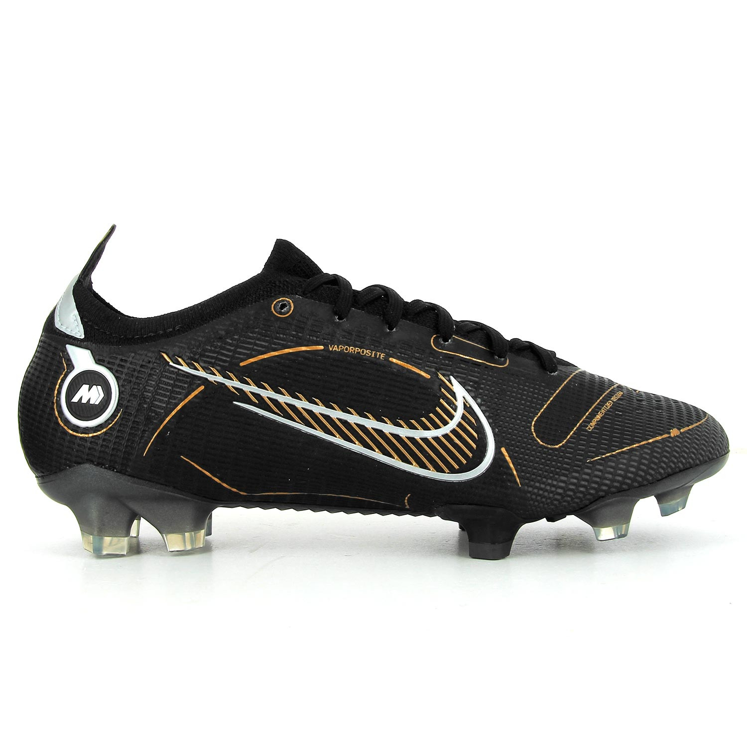 Botines nike negro y top dorado