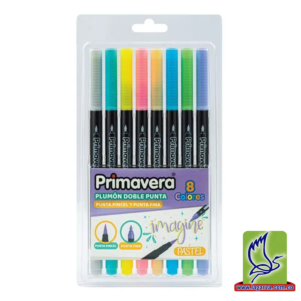 Pack 6 Rotuladores Pastel Punta Pincel Bismark - La Selva de Papel