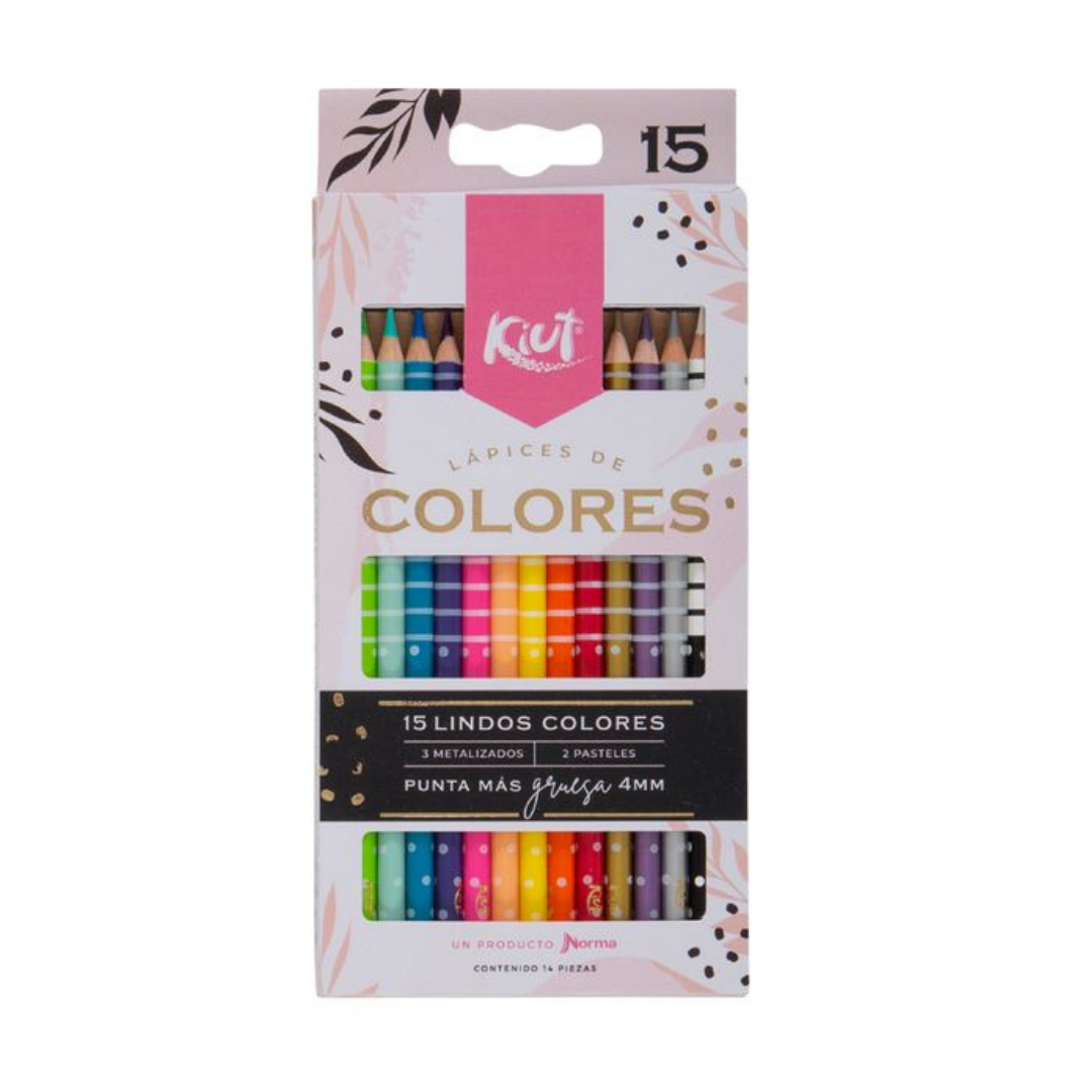 Caja De Colores Kiut X 15 Unidades 