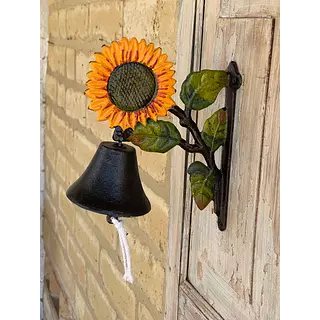 Campana De Hierro Con Girasol
