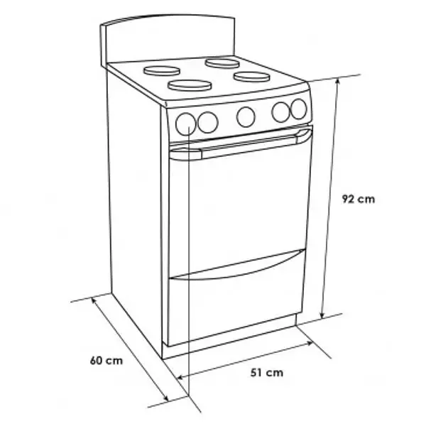 Estufa Piso Horno Abba Ab201-5gt Gas 4 Puesto Gratinador