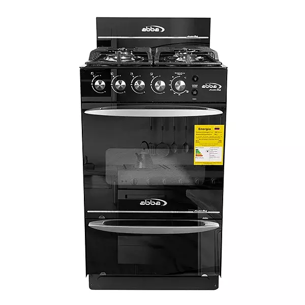 Estufa Abba Master Chef Ag203-4gt Gas 4 Puestos Asador Vidri