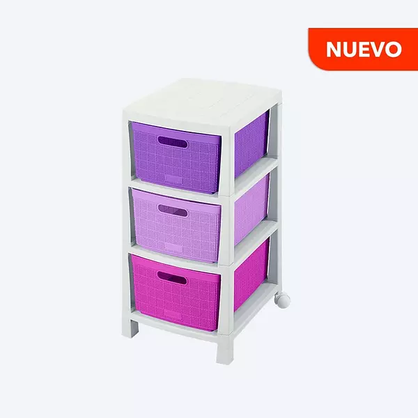 Cajonero Rimax Fique 3 Gavetas Niña