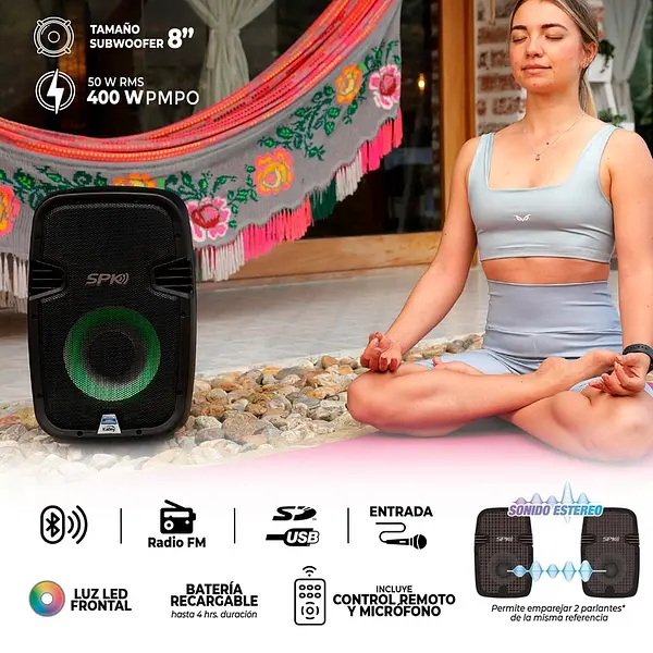 Parlante Kalley K-Spk50bl2 Negro