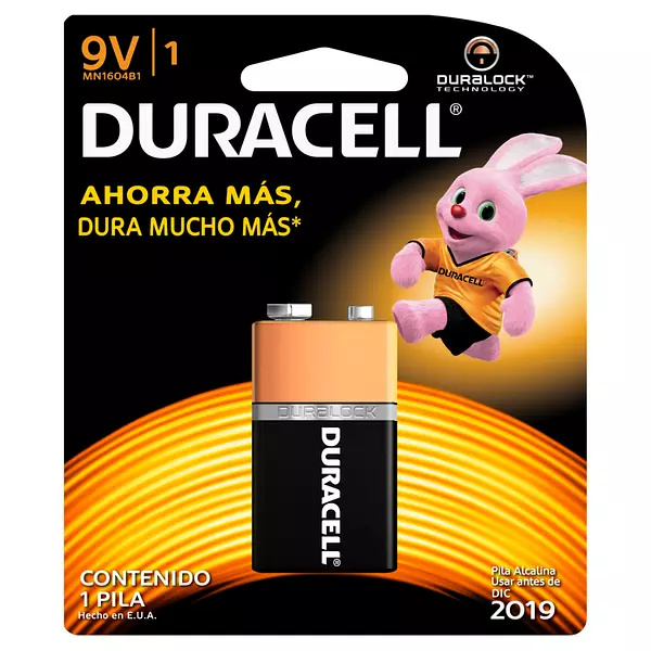 Pila Duracell Cuadrada