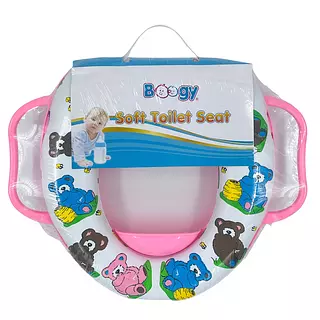 Adaptador Inodoro con Agarradera Rosado