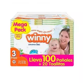 Pañal Winny Ultratrim Sec Etapa 3