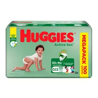Pañal Huggies Active Sec Etapa 3