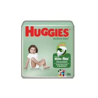 Pañal Huggies Active Sec Etapa 5