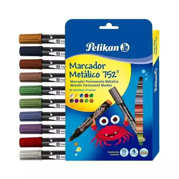 Marcador Metal.10u.Pelikan