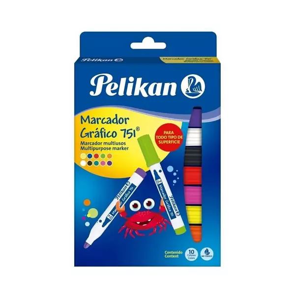 Marcador Grafico Pelikan R.751 10u.