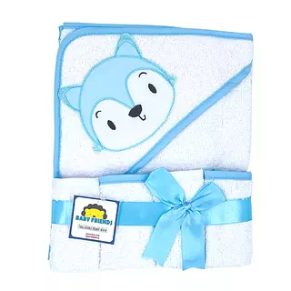 Toalla De Baño Bordada Azul