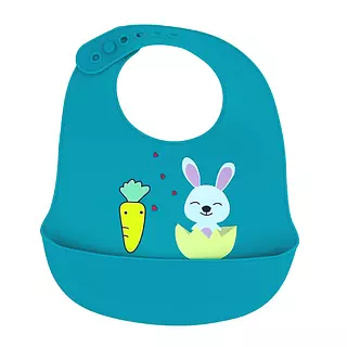 Babero Silicona Recolector Verde Zafiro