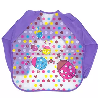 Babero Manga Larga Morado