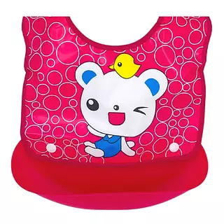 Babero Plástico Recolector Rojo