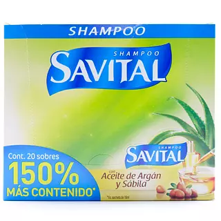 Shampoo Savital Argan Y Sabila