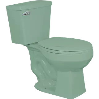 Taza Sanitaria Baño Verde Pastel