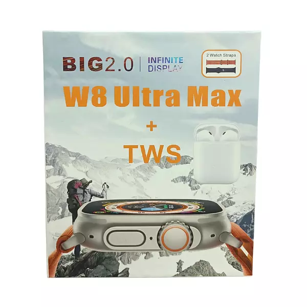 Reloj W8 Ultra Max Big 2.0 + Tws Smart Watch