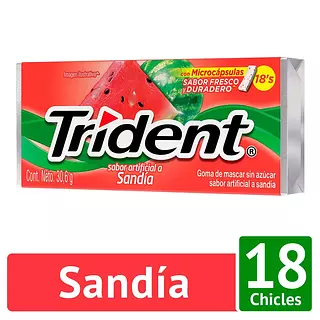 Chicle Trident Sandia