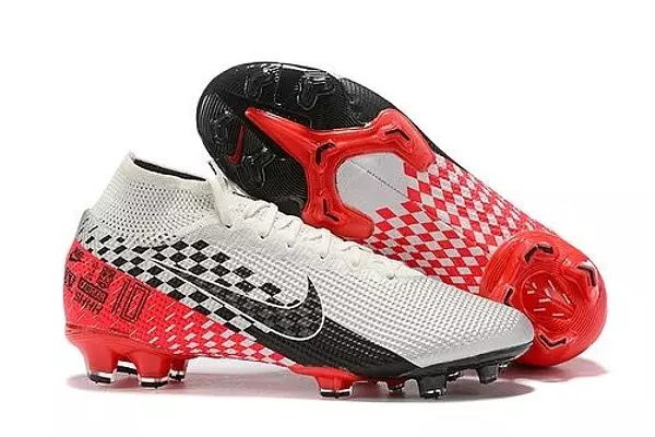 Nike Kids Mercurial Gris Rojo Con Bota