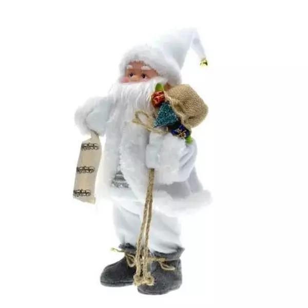 Santa Clouse Blanco Con Bolsa De Regalos