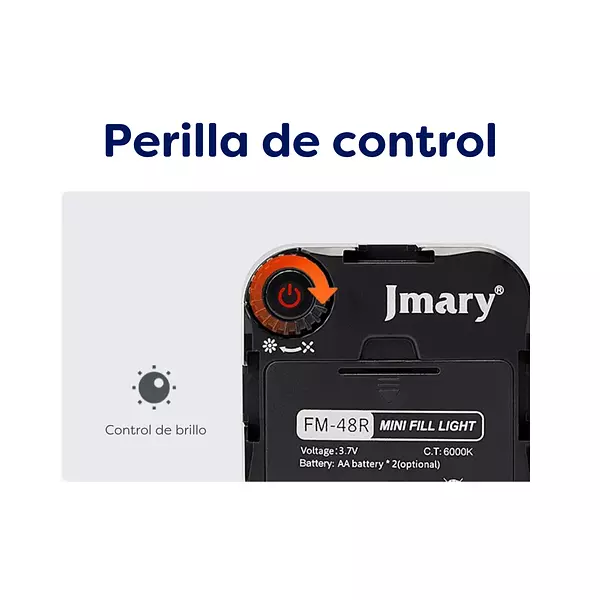 Luz Para Video Mini Lampara Fm 48r Jmary