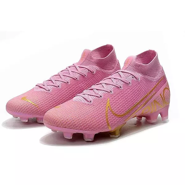 Nike Mercurial Rosa Dorado Con Bota