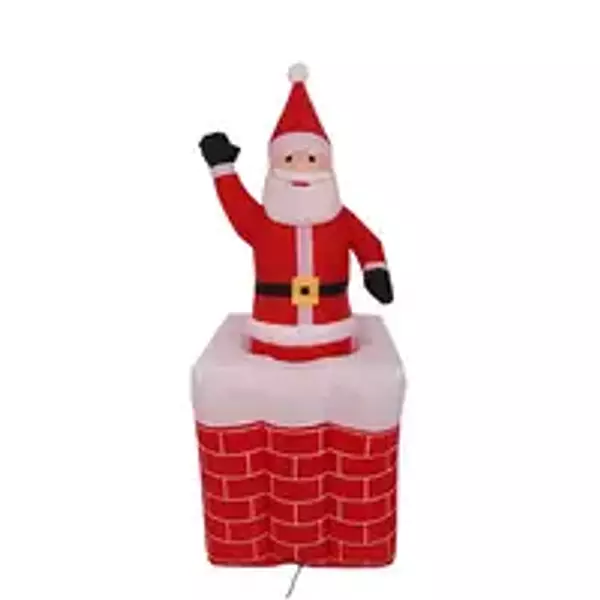 Chimenea Inflable Con Papá Noel