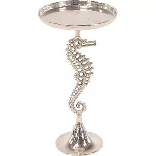 Mesa Marina Pedestal Con Caballo De Mar