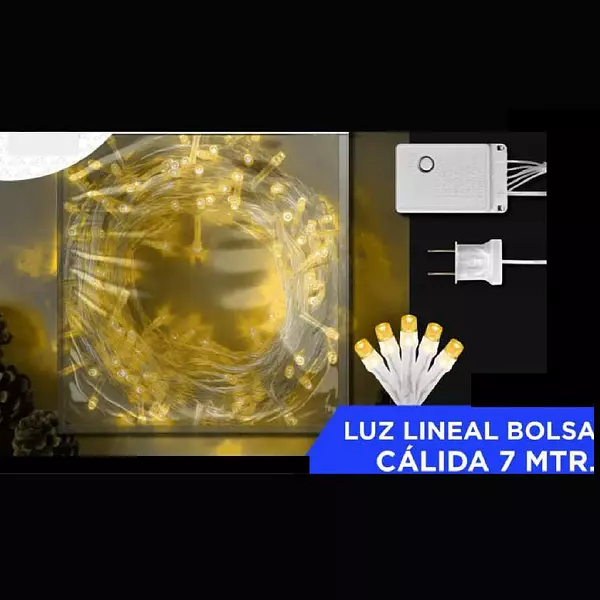 Luz Lineal Bolsa Calida7 Metros