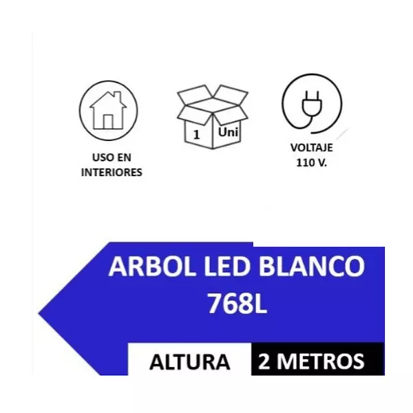 Árbol Led Blanco