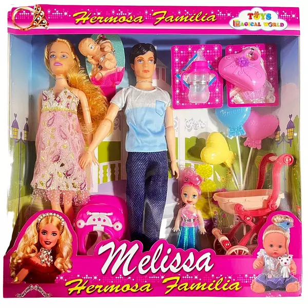 Muñeca Melissa Embarazada Y Su Familia