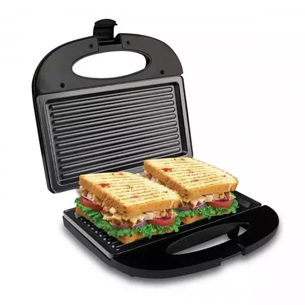 Sanduchera Home Elements Grill Asador Negra