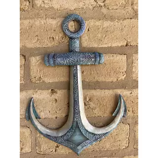 Ancla Metálica Decorada Con Nácar