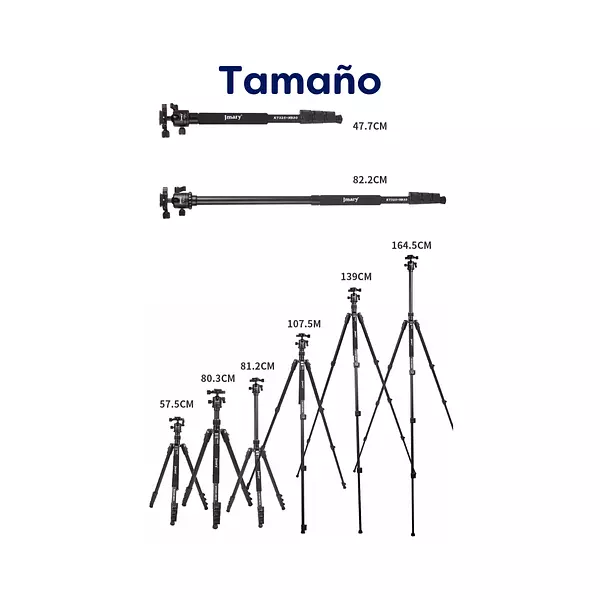 Trípode Para Fotografía Jmary Kt325-Nb300