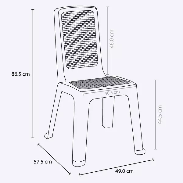 Silla Rimax Eterna Sin Brazos