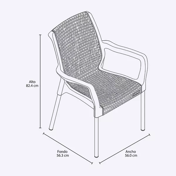 Silla Rimax Apariencia Shia Con Brazos