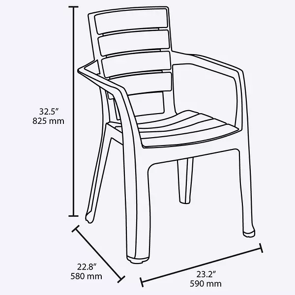 Silla Rimax Barú Con Brazos