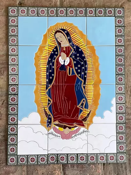 Virgen De Guadalupe Con Marco 60 X 80 Cm.