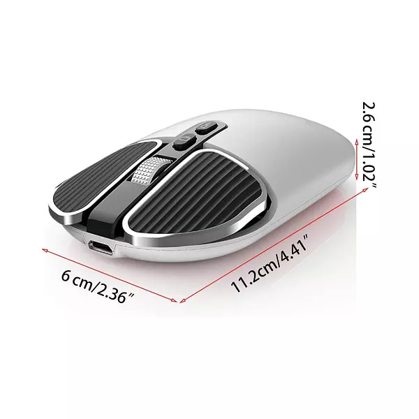 Mouse Inalámbrico Usb Recargable Con Bluetooth M203