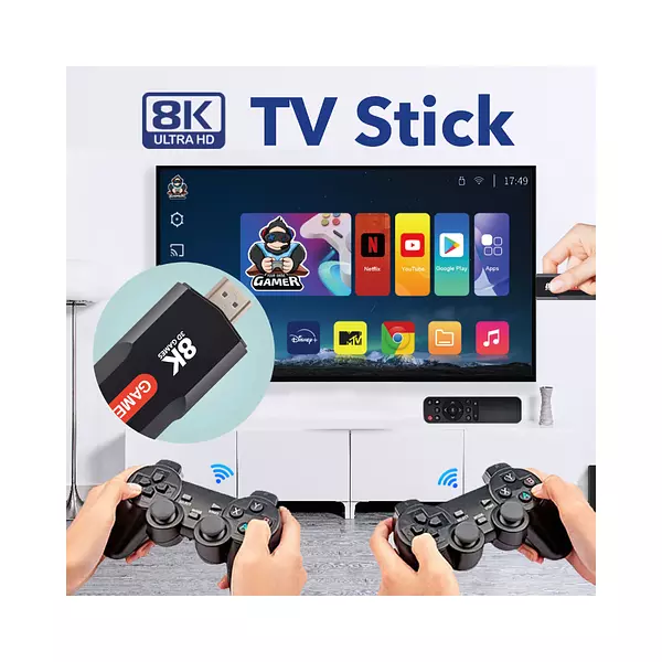 Game Tv Stick Q9 8k Hdr 5g Android Tv + Game