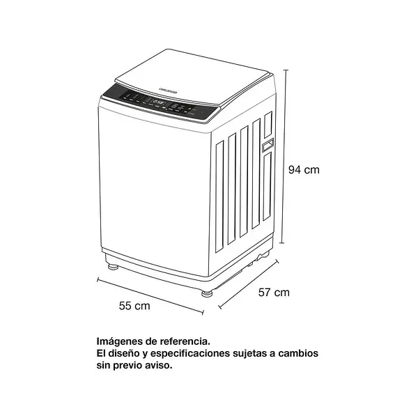 Lavadora Challenger Automática Gris 11kg (24lb) - Cw5711 Dg