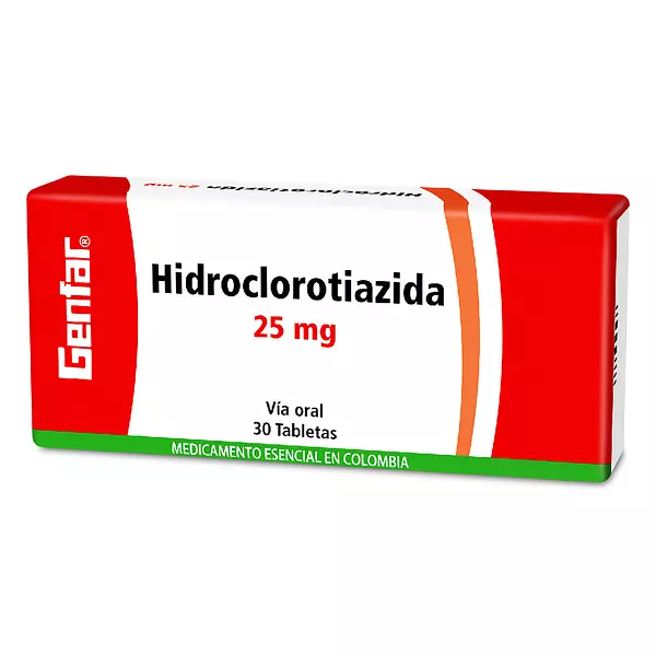 Hidroclorotiazida 25 Mg