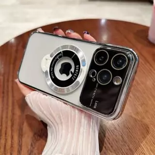 Case Soporte Protector Cámaras Plateado Iphone11