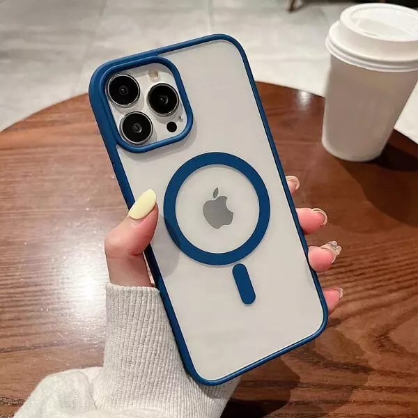 Case Magsafe Borde Azul Iphone11