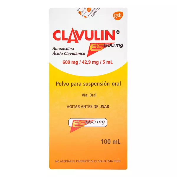 Clavulin Es 600mg / 42,9mg / 5ml