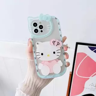 Case Hello Kitty Borde Verde Iphone14pro+