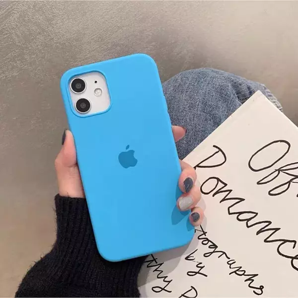 Silicon Case Azul Iphone14pro+