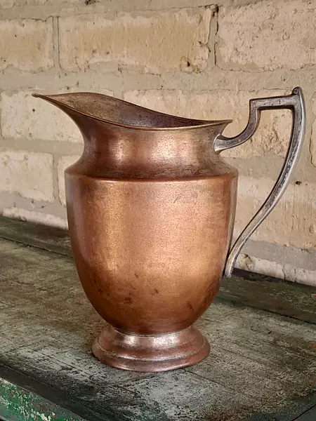 Jarra De Cobre Que Estuvo Cubierta De Plata - U.S.A. 1930