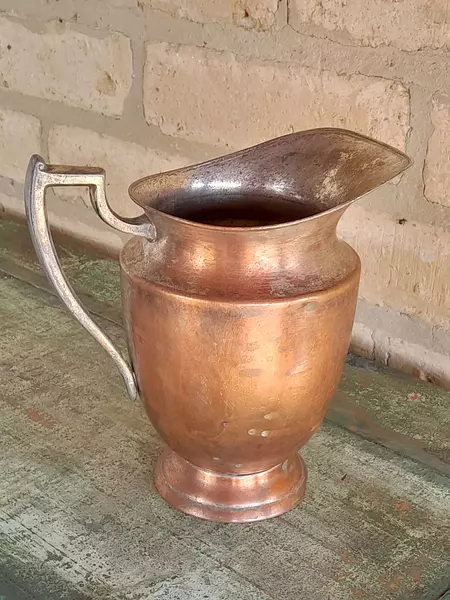 Jarra De Cobre Que Estuvo Cubierta De Plata - U.S.A. 1930